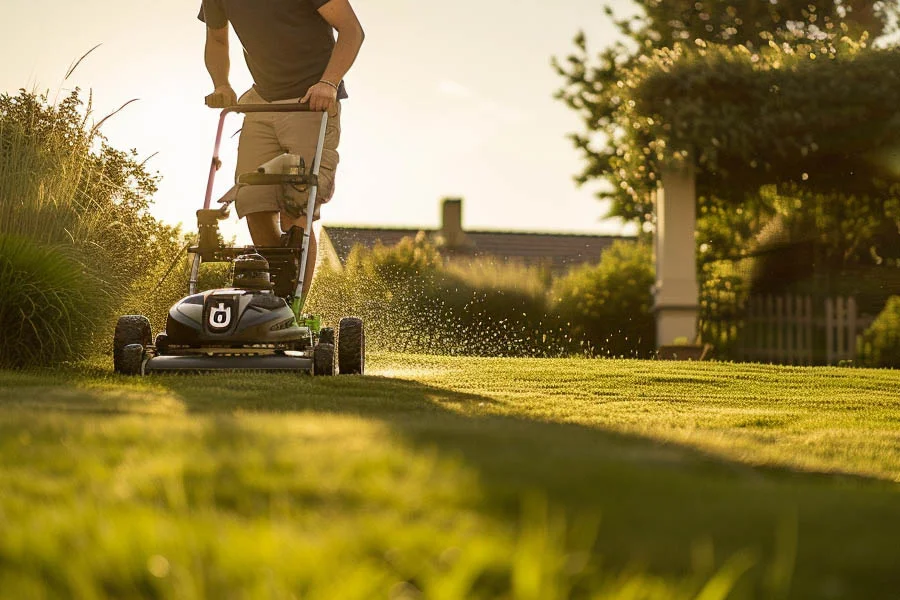 self propelled lawn mower electric